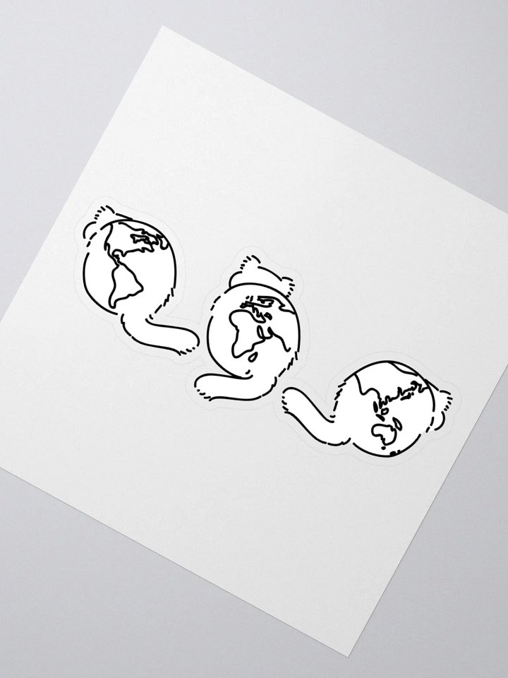 Planet Manul Trio - Sticker product image (4)