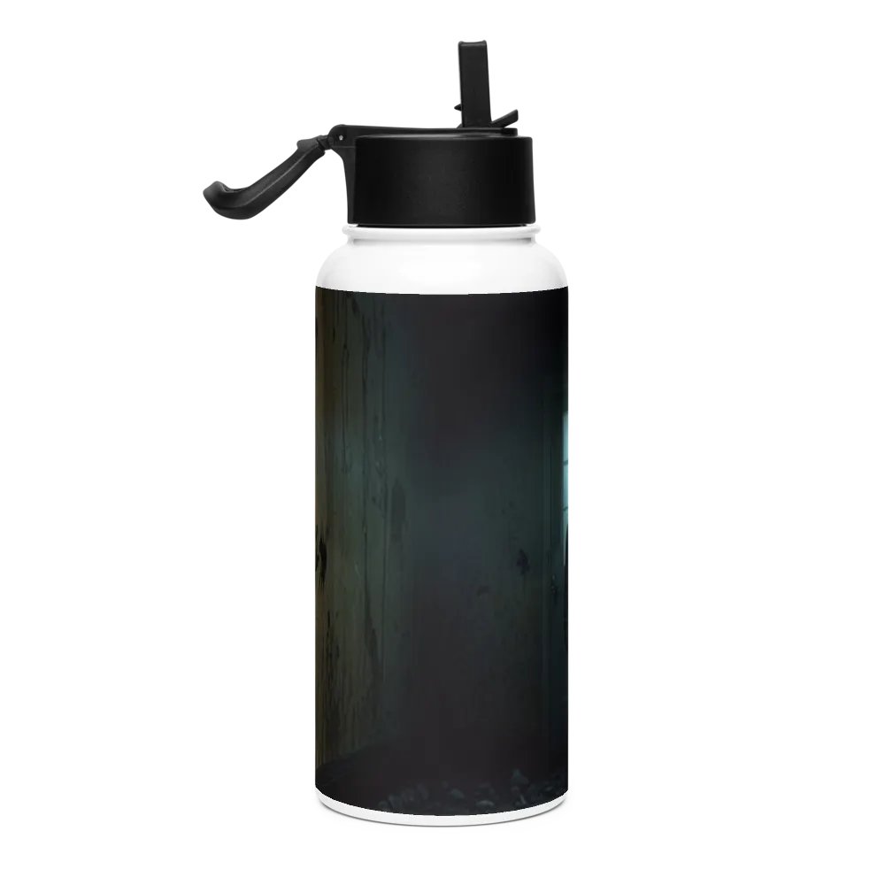 Creeper Metal Water Bottle with straw product image (4)