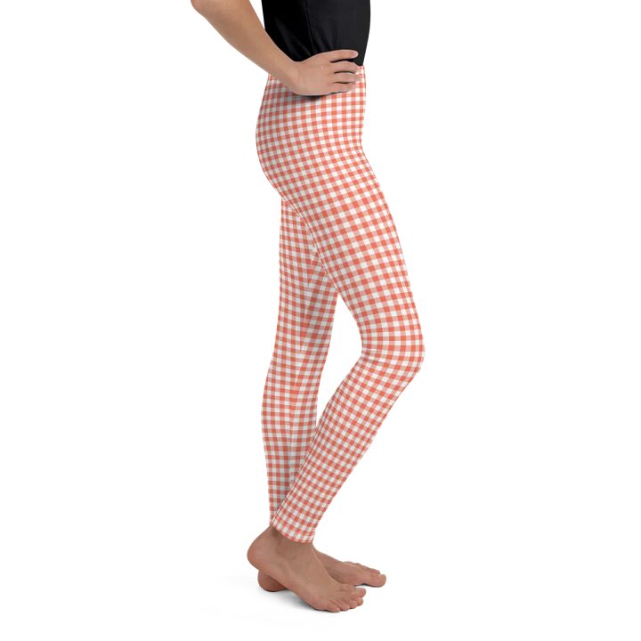 Girl's Red Gingham Leggings product image (2)