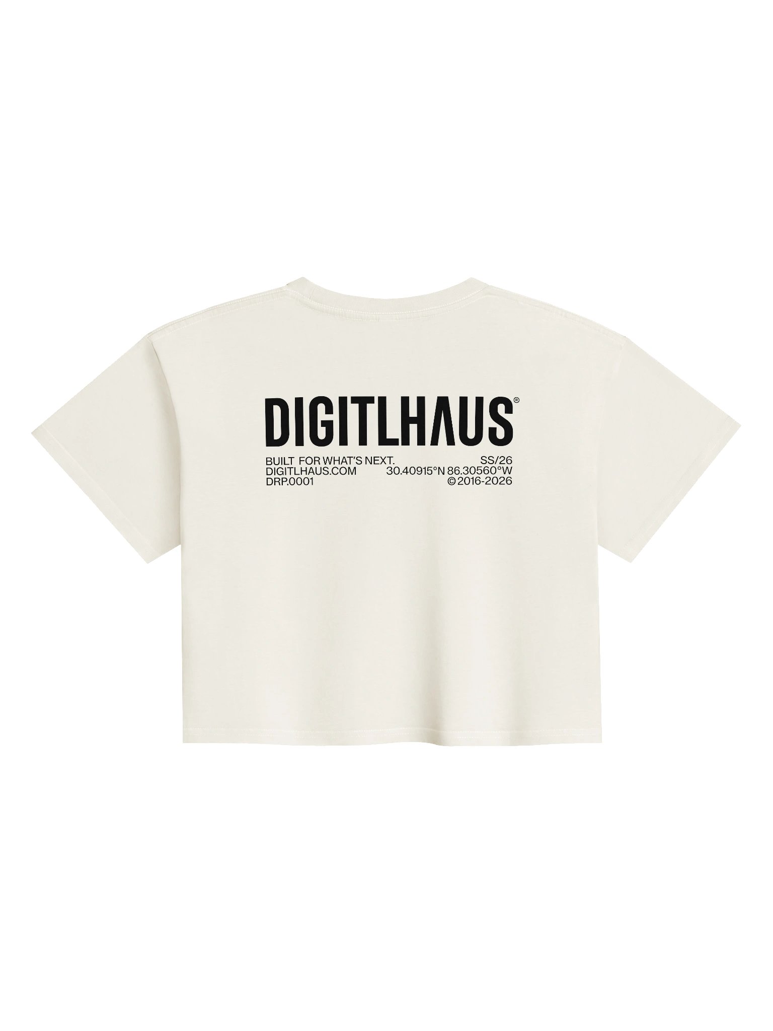 DigitlHaus Agency Women's Crop - Cream product image (2)