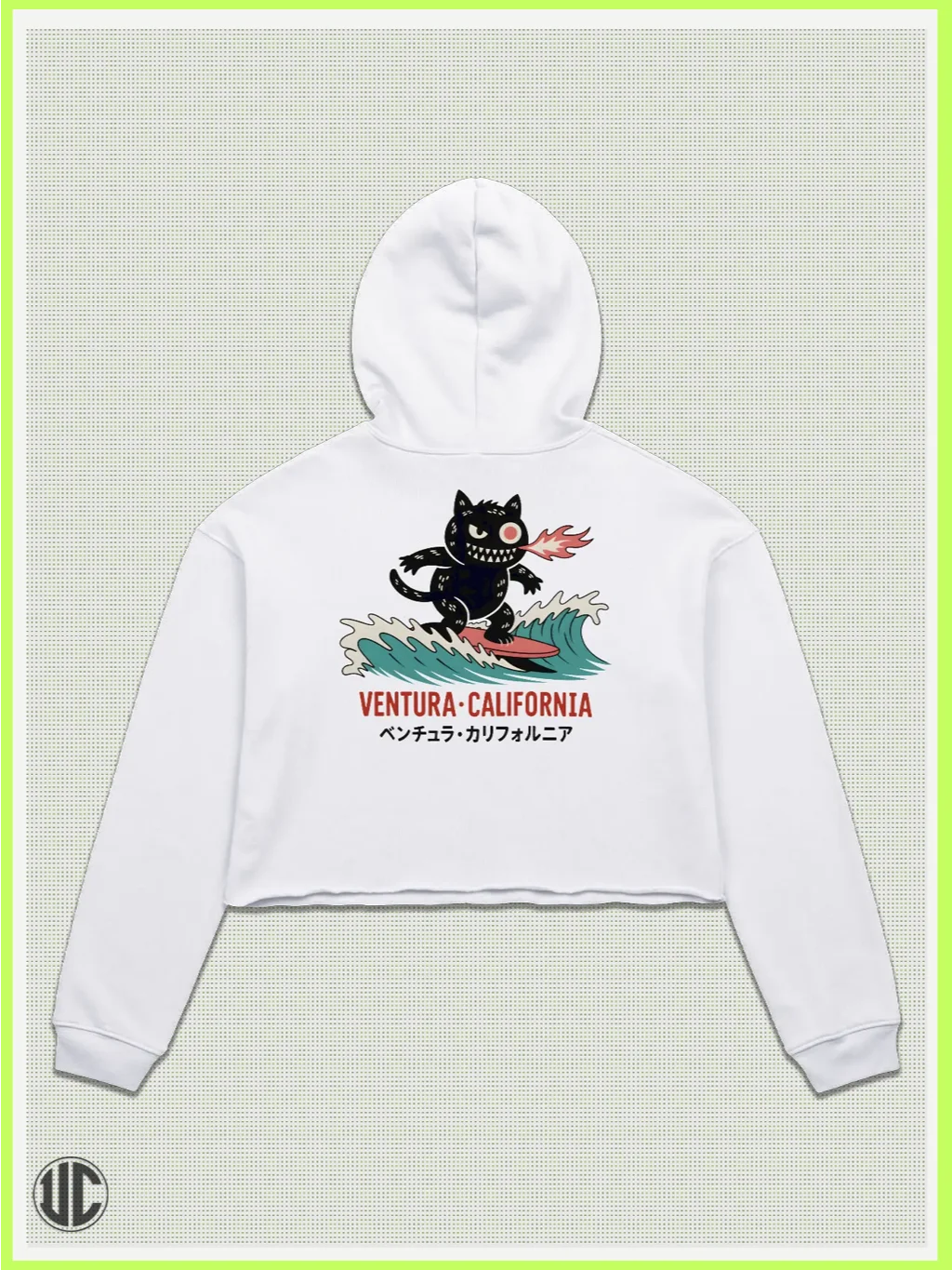 UnkoCon – Ventura CA Surfer Crop Hoodie product image (1)
