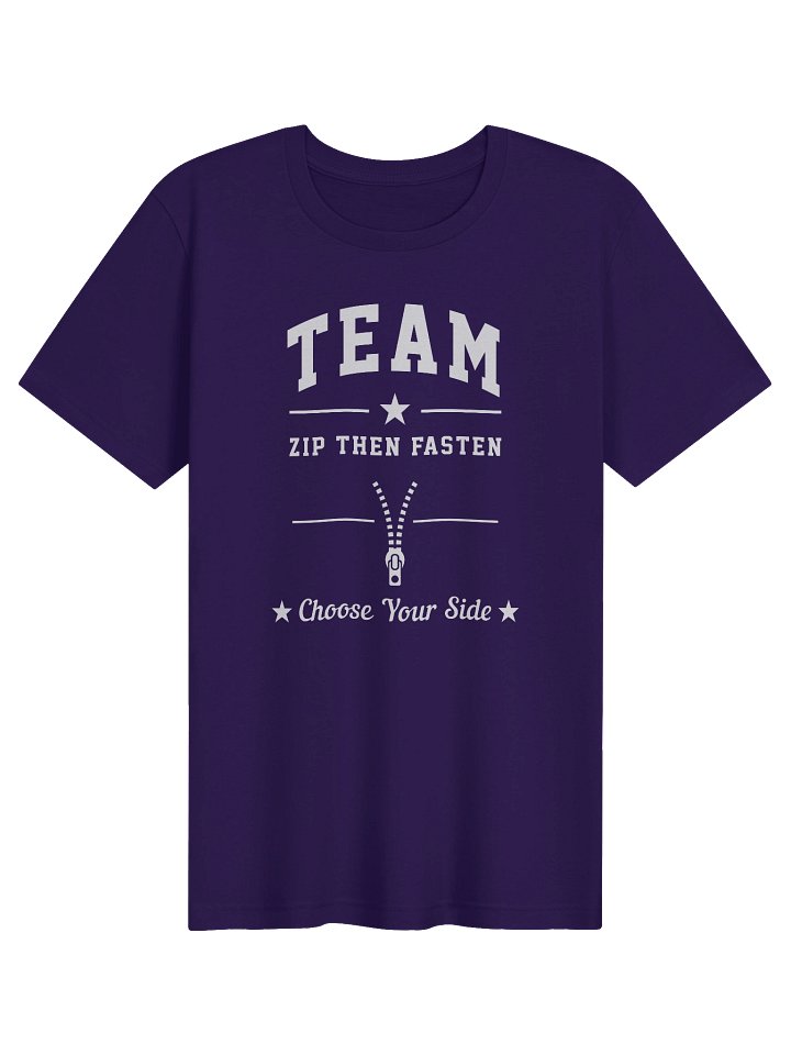Team Zip Then Fasten Tee, Purple Edition product image (1)