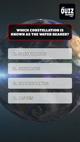 #TheQuizUniverse Comment your score...

Which constellation is known as the Water Bearer?
What is the name of the first missi...