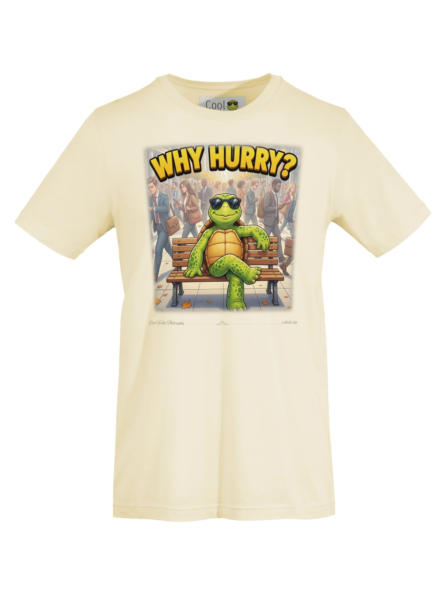 WHY HURRY? Cool Turtle Relaxed City Tee product image (3)