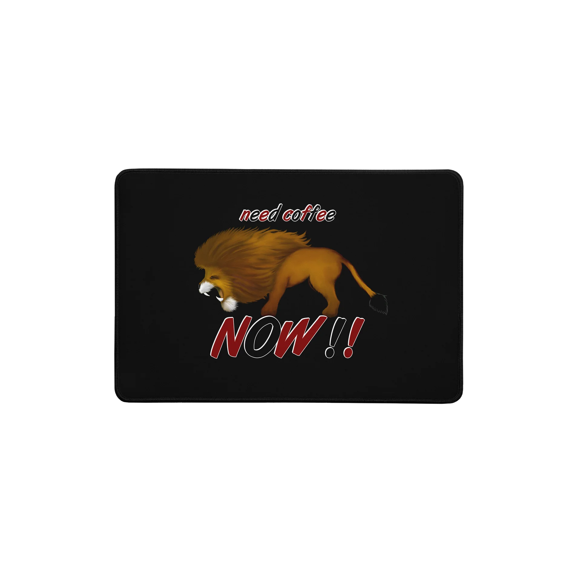 Lion "Need Coffee NOW" Desk Mat product image (1)