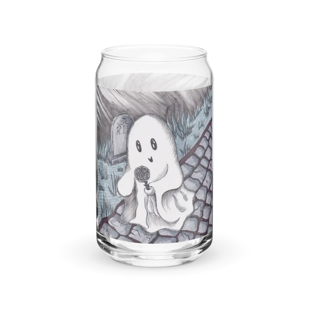 Rose Ghost can-shaped glass product image (1)