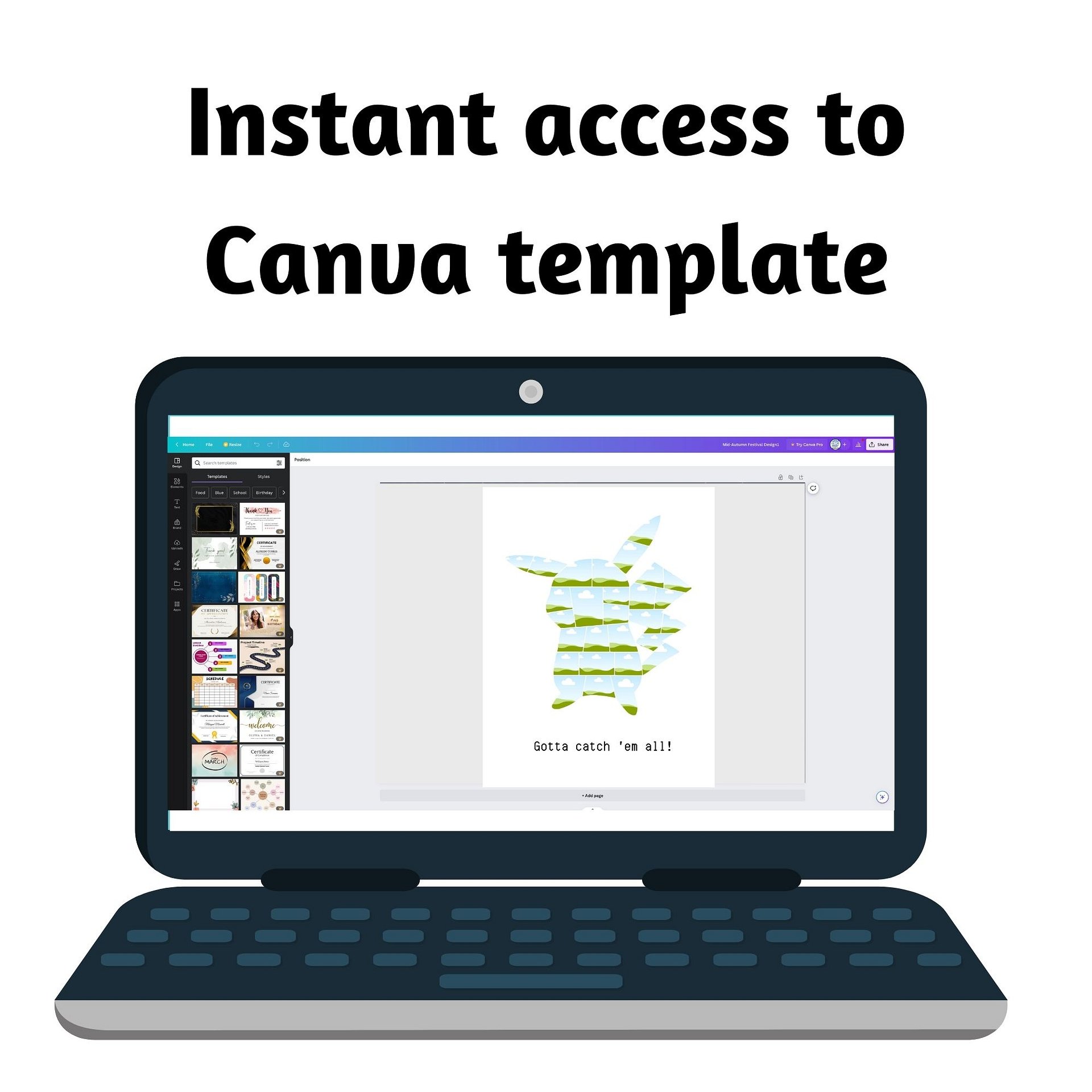 Pokemon Photo Collage Canva Template product image (3)