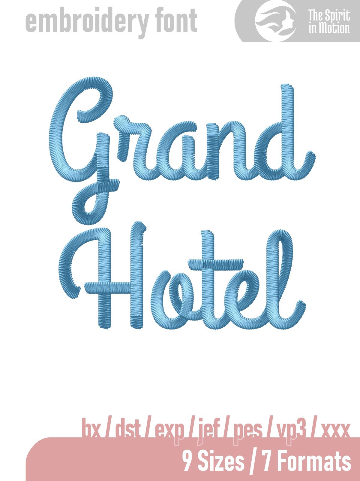 Grand Hotel Script Embroidery Font product image (1)