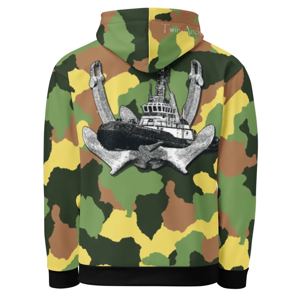 2 Anchor & Marco Tug (Green Camouflage) – Performance Marine Wear | Twin Anchor Apparel North Current Line product image (1)