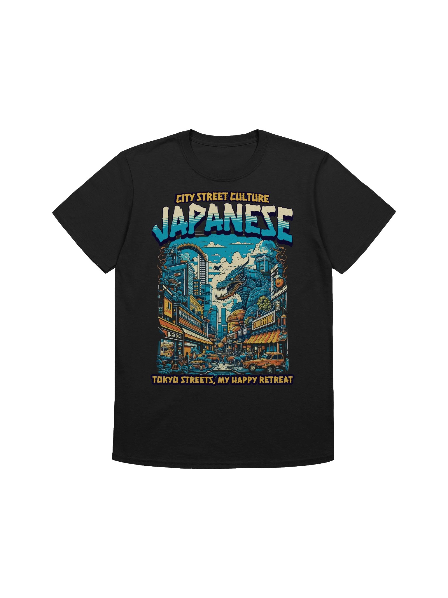 Tokyo Streets Dragon Retreat T-Shirt - Gildan Softstyle product image (1)