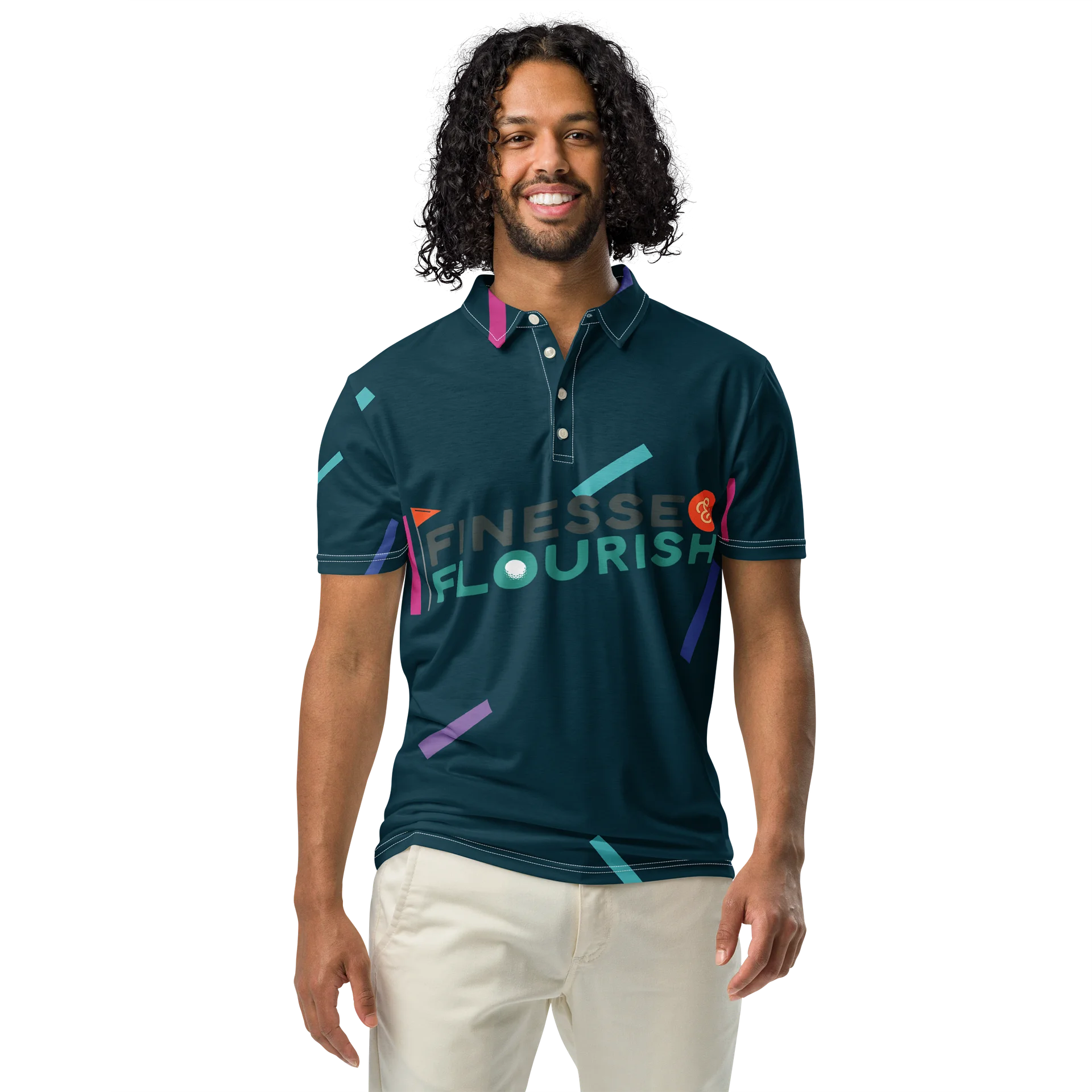 F&F 91 Slim Fit Polo Shirt (GRN) product image (3)
