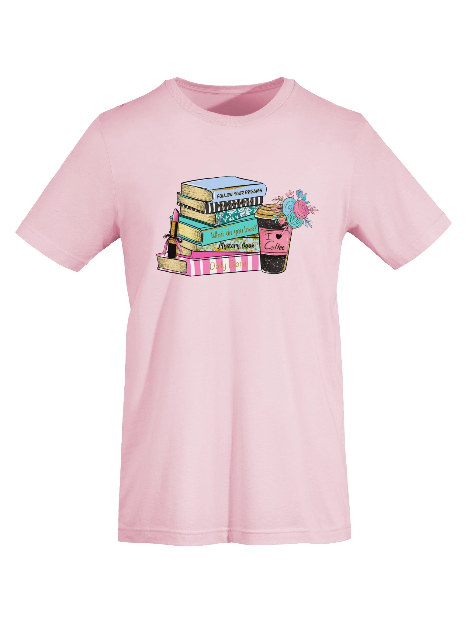 Books & Coffee T-Shirt | Colorful Book Lover Tee product image (51)