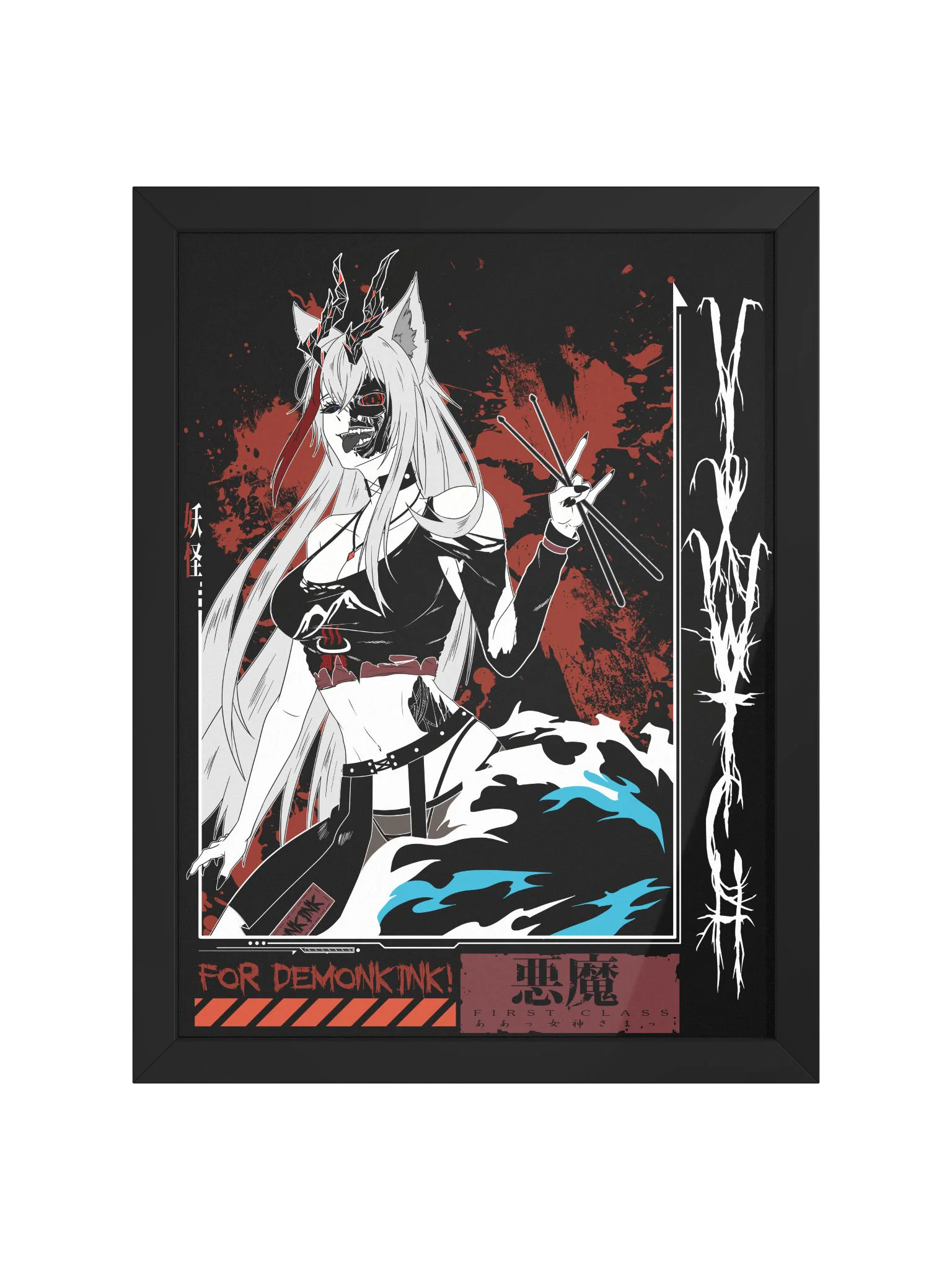 【VIXWYTCH】Retro Cyborg Attack Framed Poster product image (1)