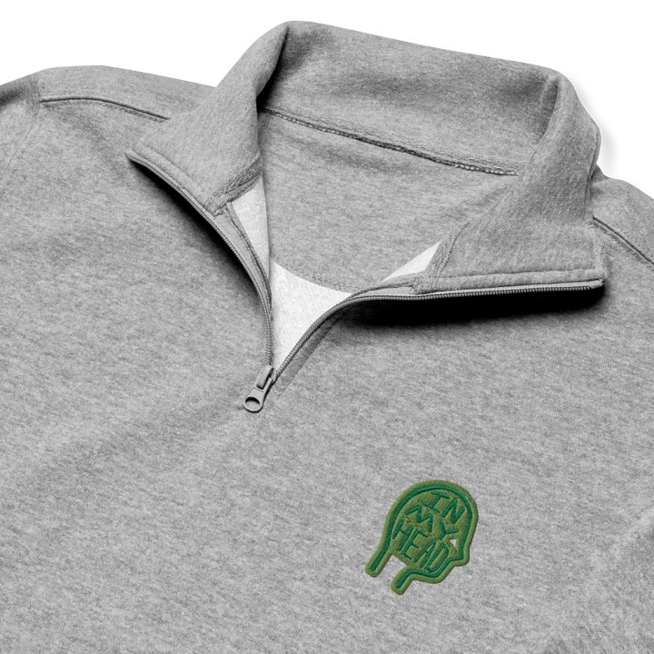 In My Head (leaf design) embroidered quarter zip product image (6)