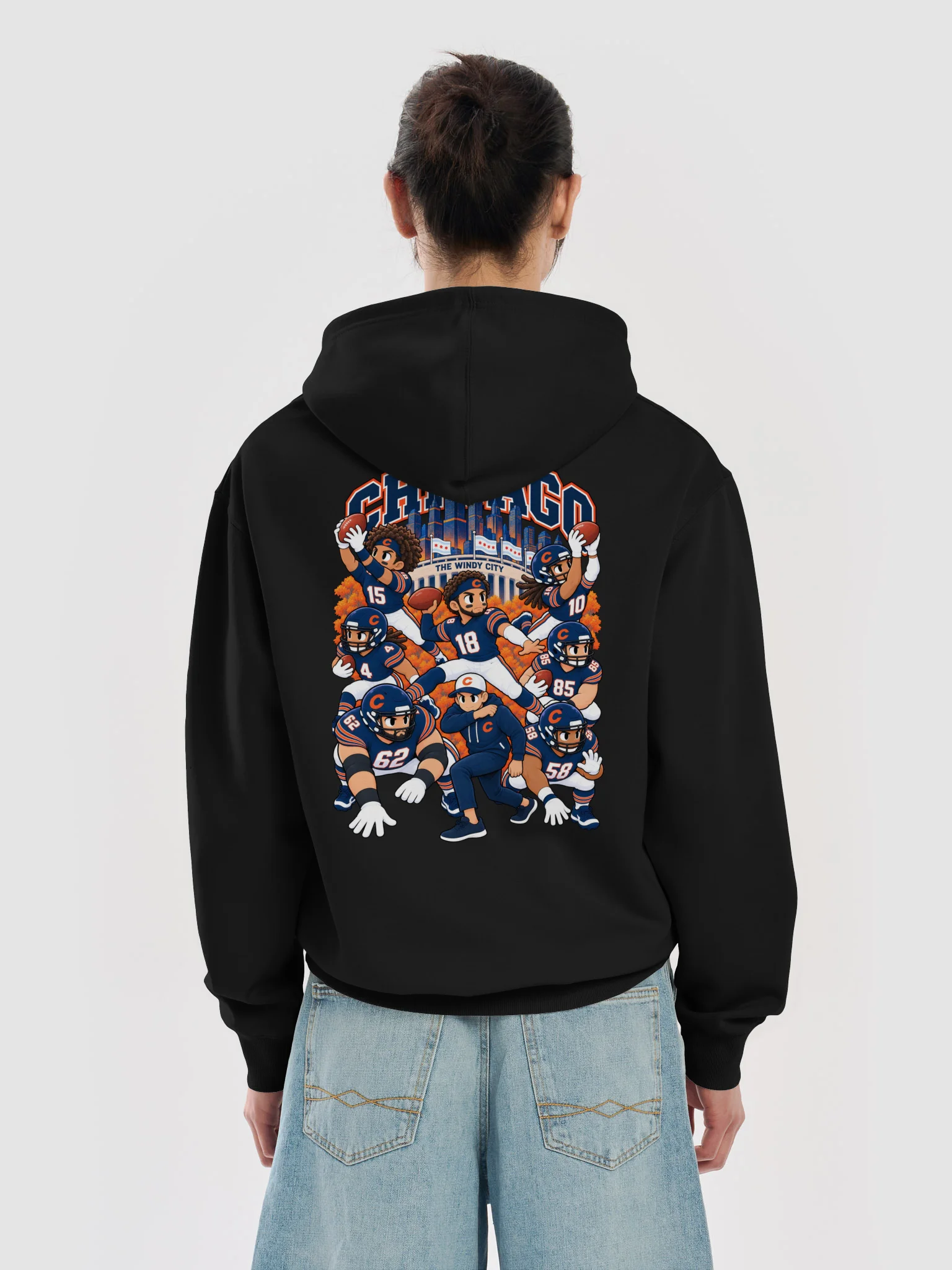 Chicago Football 2026 Animated Player Box Hoodie product image (6)