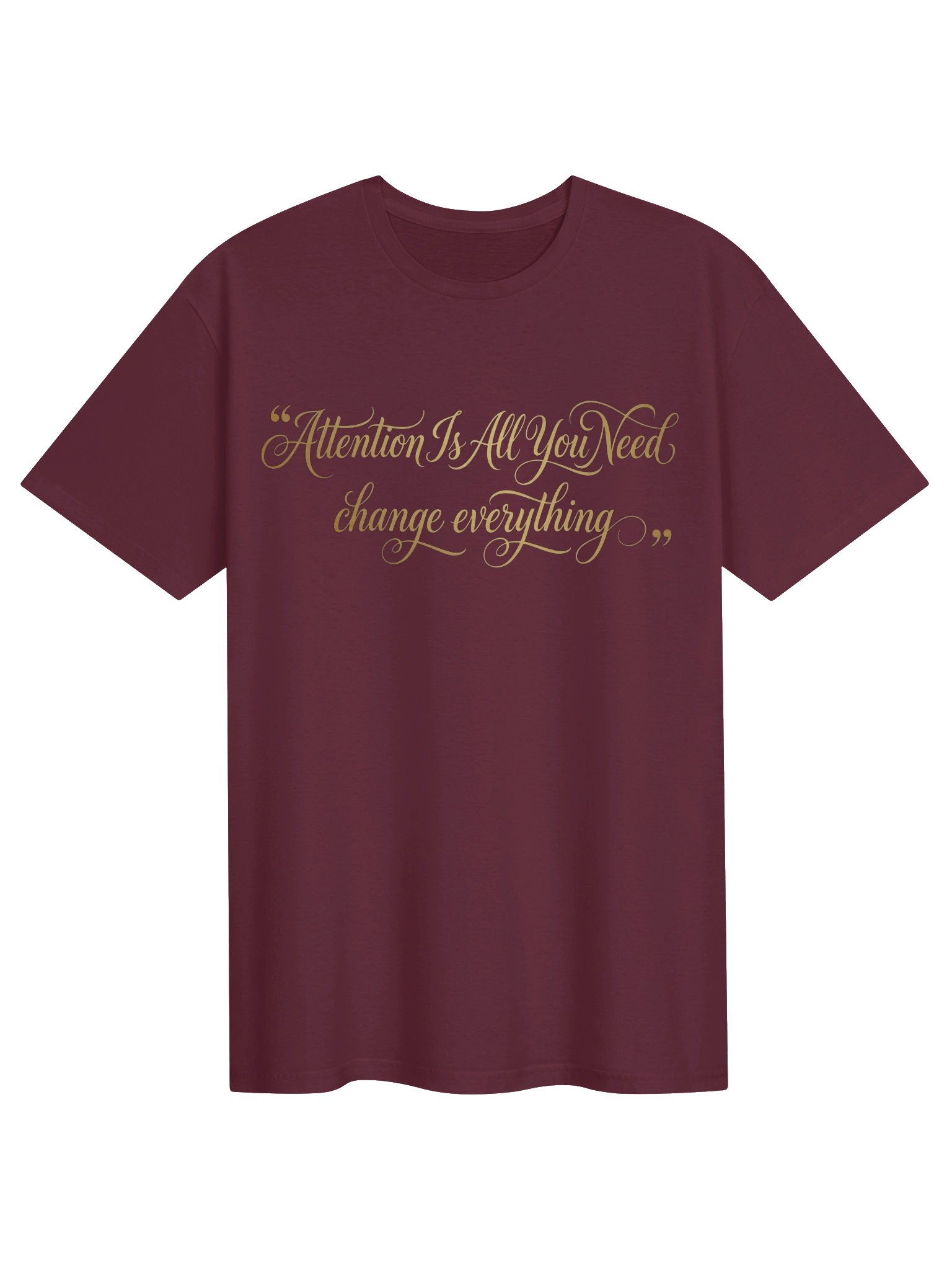 Attention Is All You Need T-Shirt — AI Transformer Paper Inspired Design product image (1)