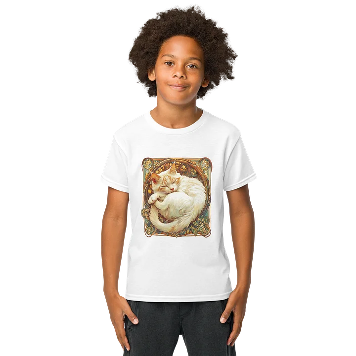 Art Nouveau Cat Dreams Youth Tee product image (57)