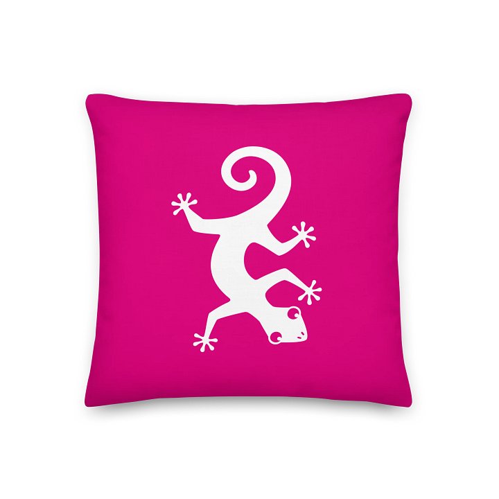 Gecko Tribe Pillow - Pink product image (1)