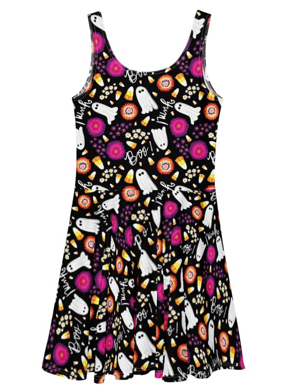 Boo Yum! Skater Dress | Halloween Spooky Fit & Flare | Monique Faella Designs™ product image (6)
