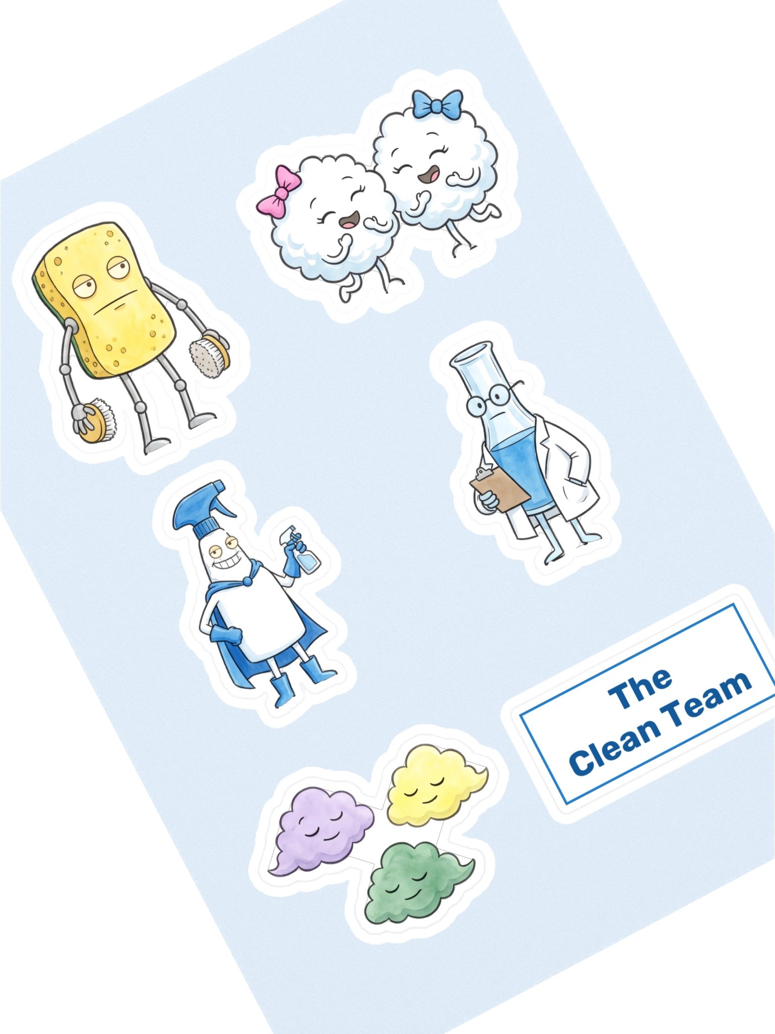 The Clean Team Sticker Sheet product image (1)