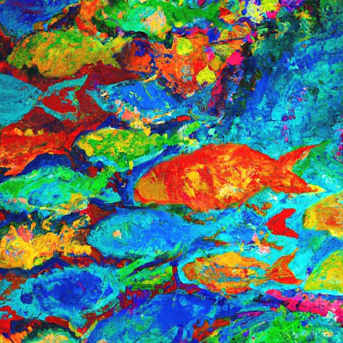 Tropical fish on a sunny day