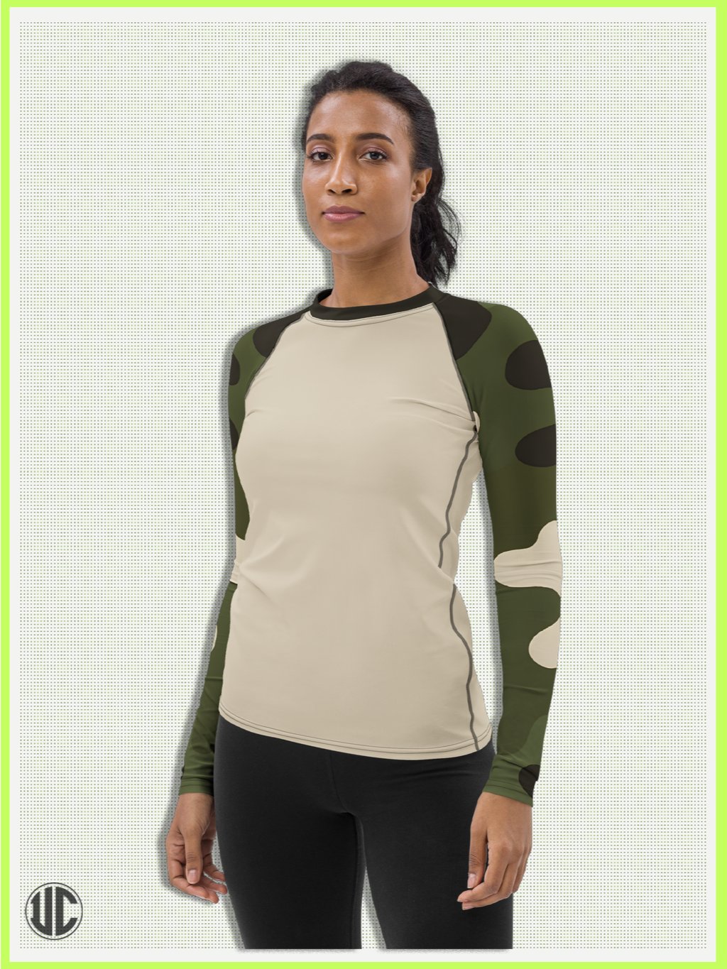 Becker's Modern Camo – Women’s Rash Guard product image (4)