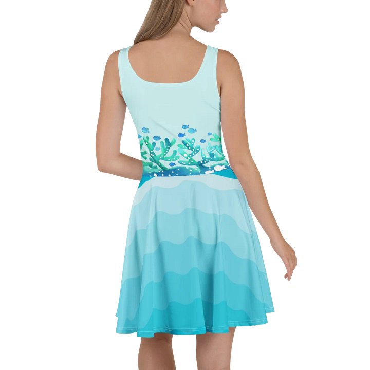 “Ocean Reef” Fit & Flare Beach/Pool Summer Dress product image (2)