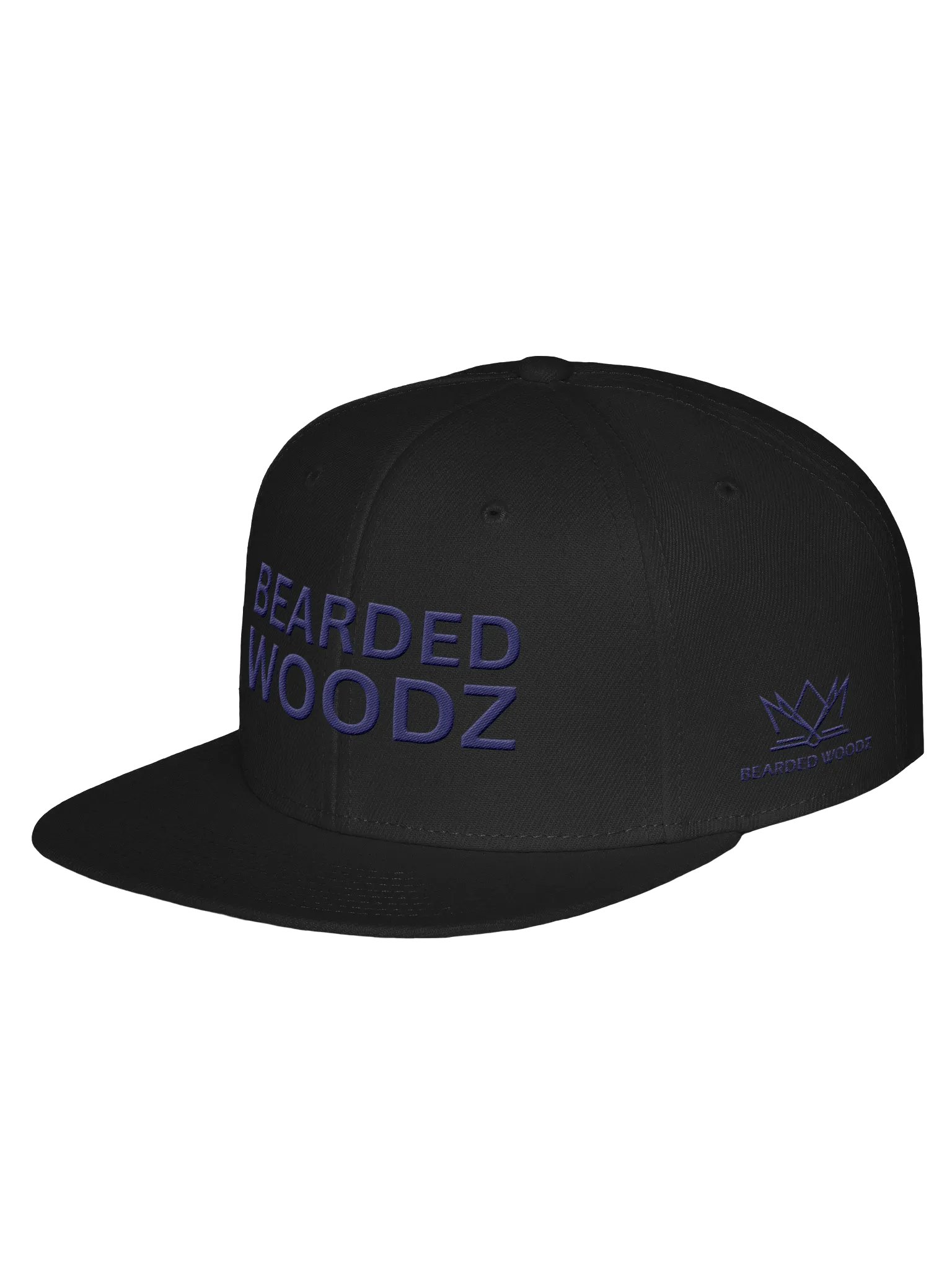 Bearded Woodz Snapback (Navy Embroidery) product image (2)