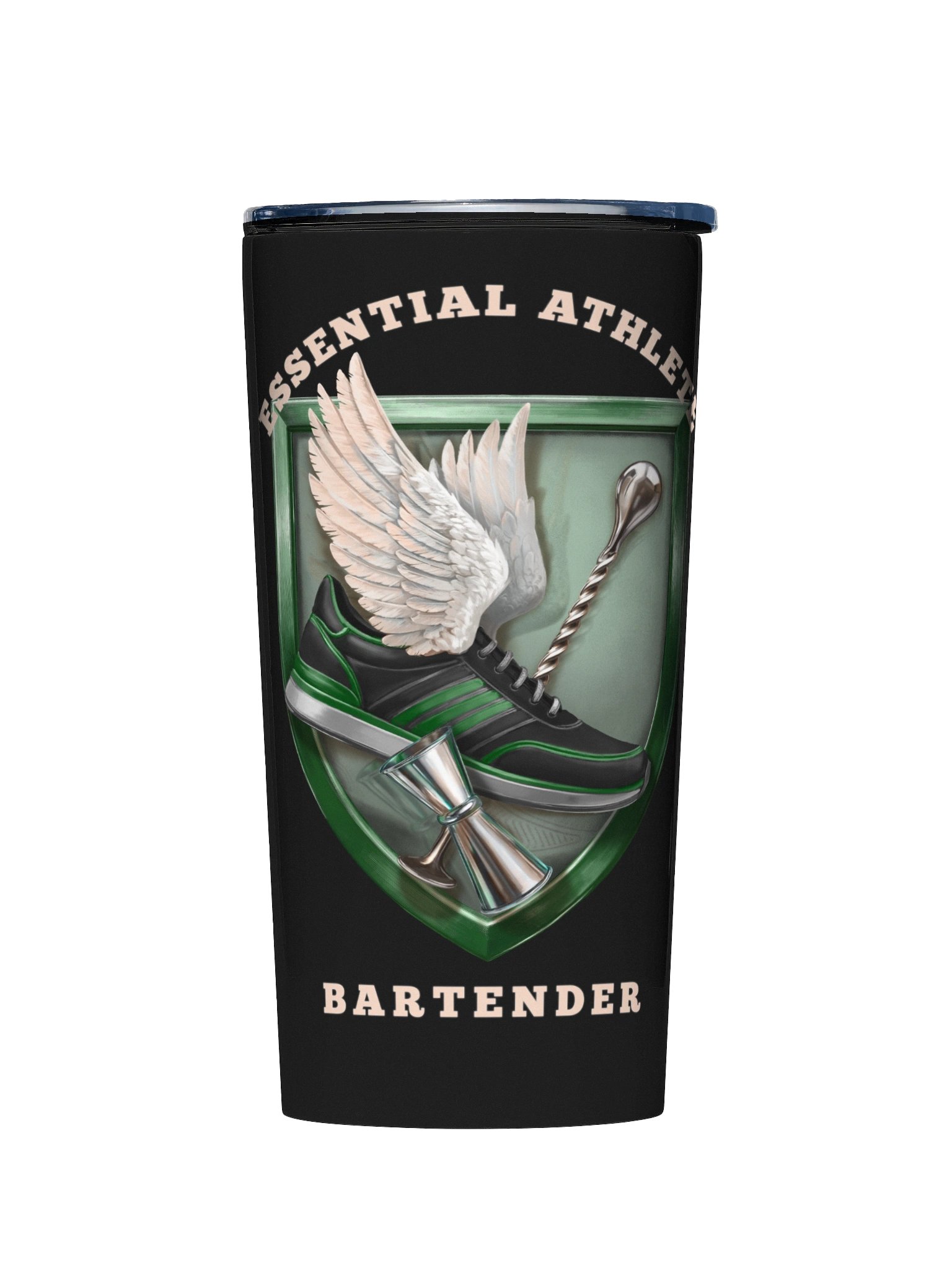 Shield Series: Bartender Edition (Black) Tumbler product image (1)