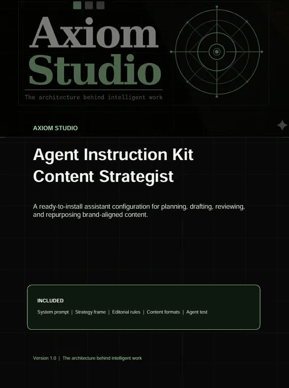 Axiom Agent Instruction Kit - Content Strategist product image (3)