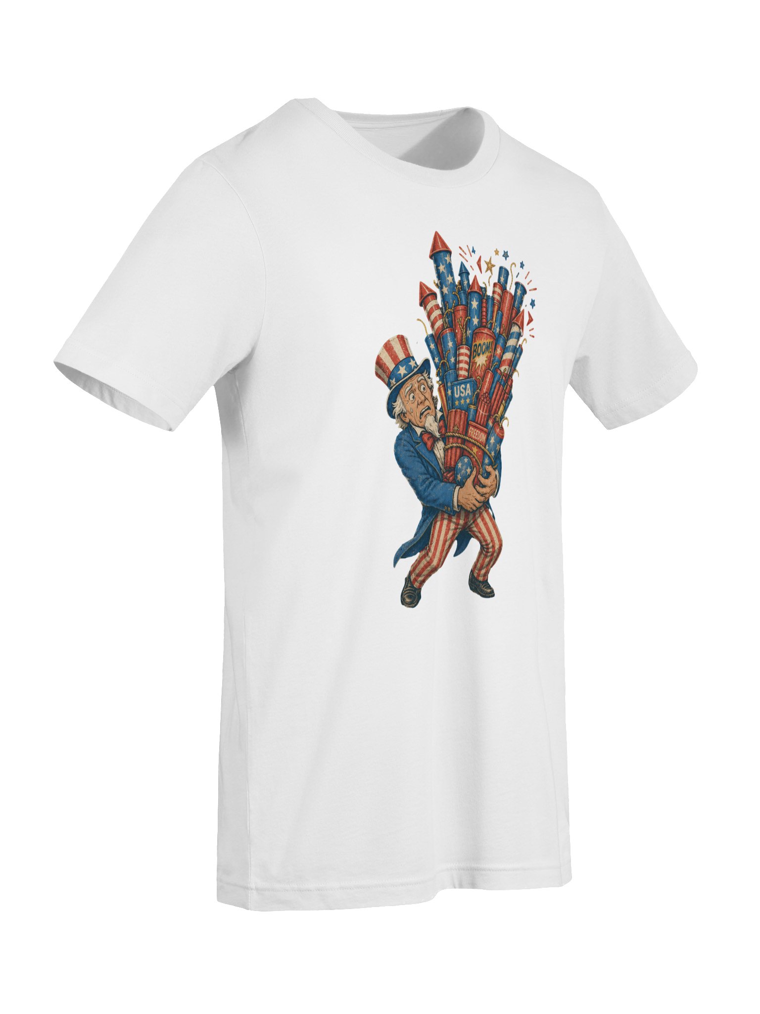 Uncle Sam Fireworks Tee | USA T-Shirt product image (27)