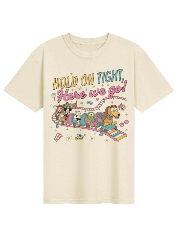 Hold On Tight Cartoon Coaster Oversized Tee product image (2)