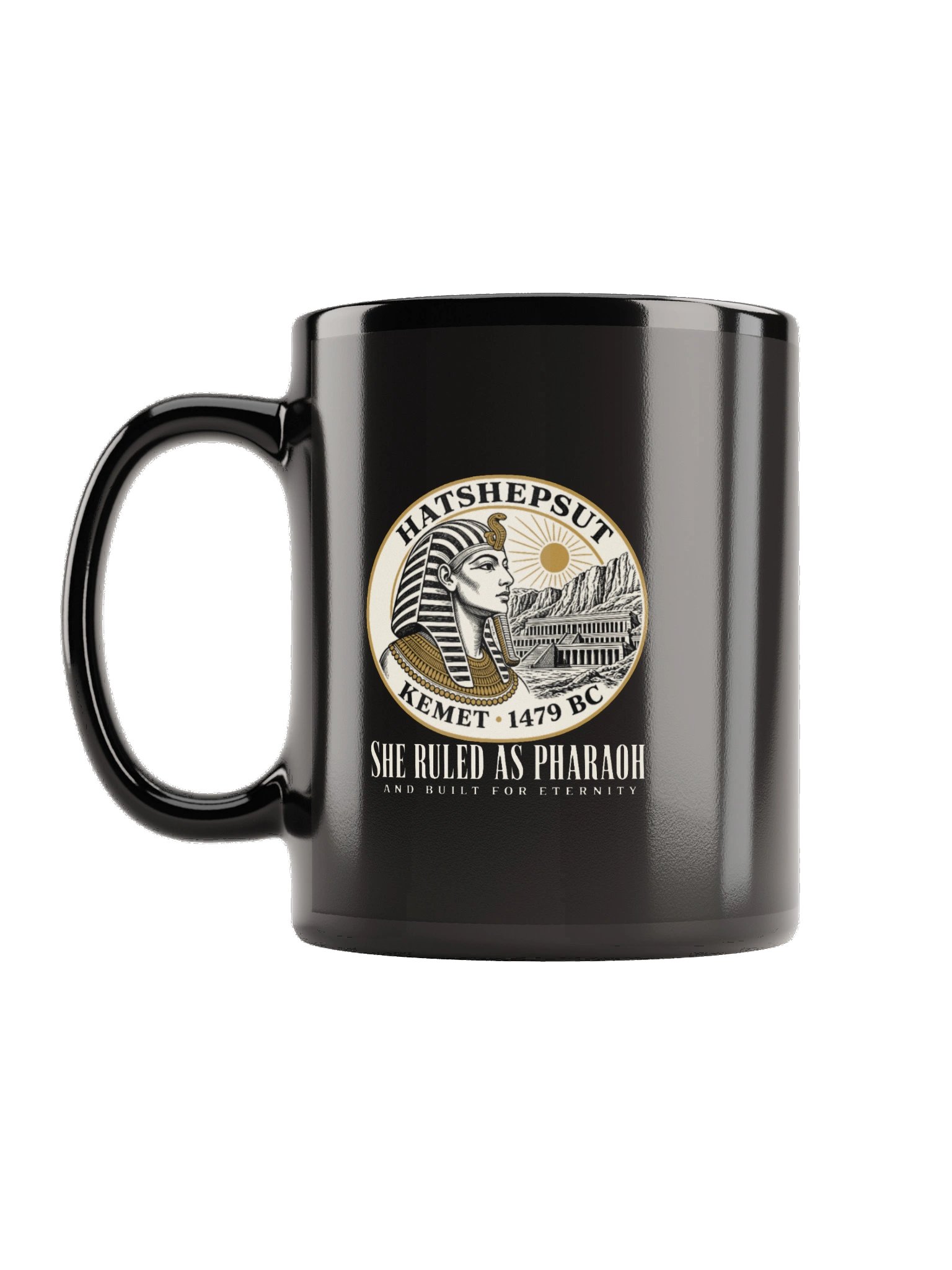 Hatshepsut Medallion Mug — Black product image (2)