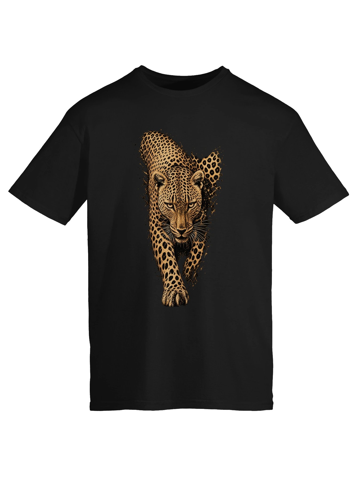 Lalippa Leopard Print Graphic Minimalist Round Neck T-Shirt, Gift For Friends product image (6)