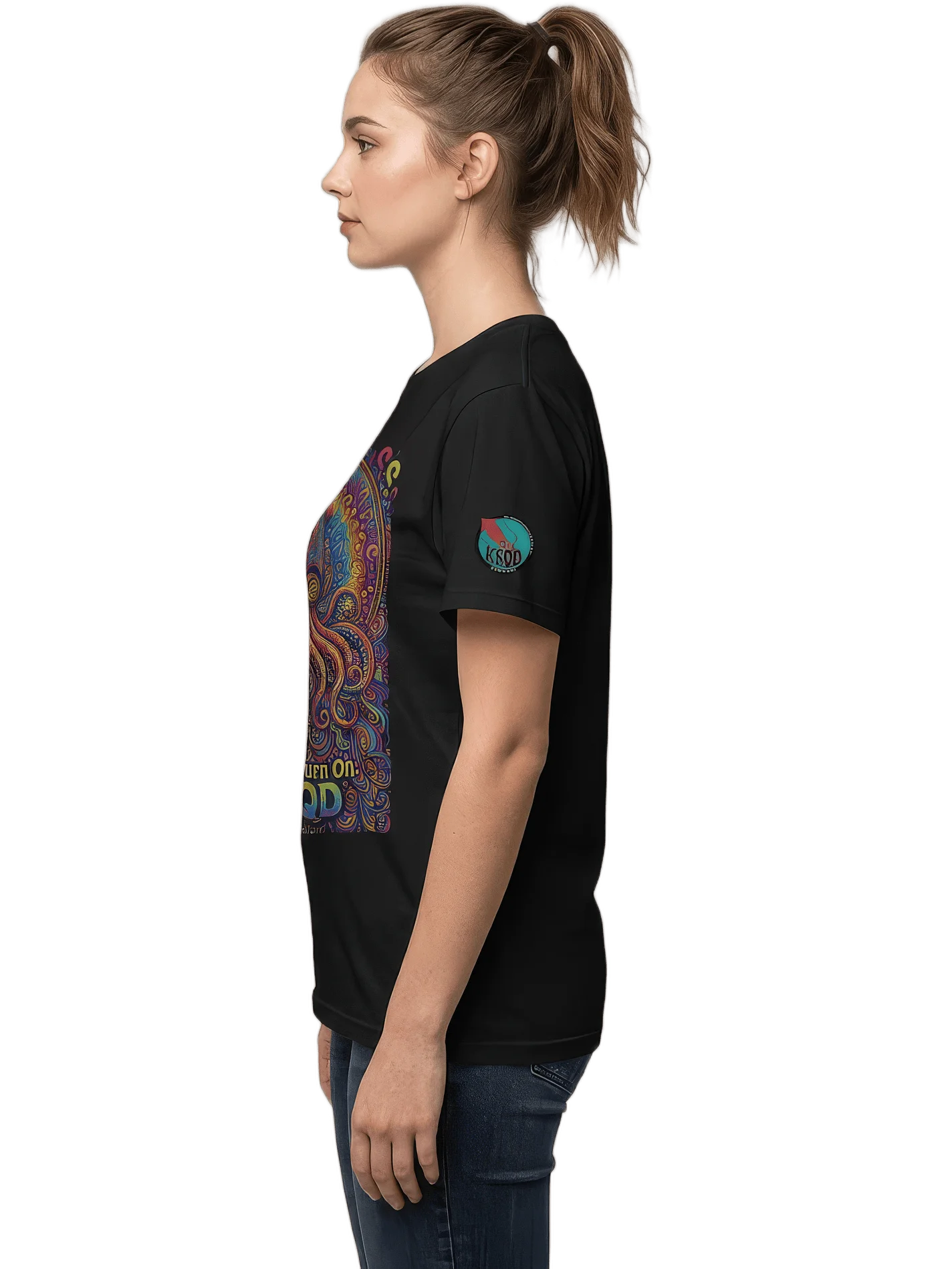 KSQD “Tune In. Turn On.” Psychedelic Squid Tee (Relax Fit) product image (3)