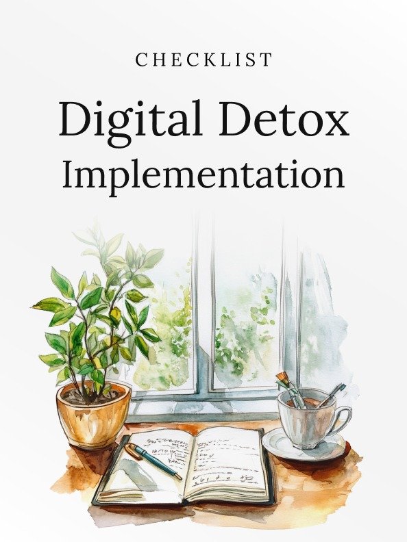 Digital Detox Implementation checklist product image (1)
