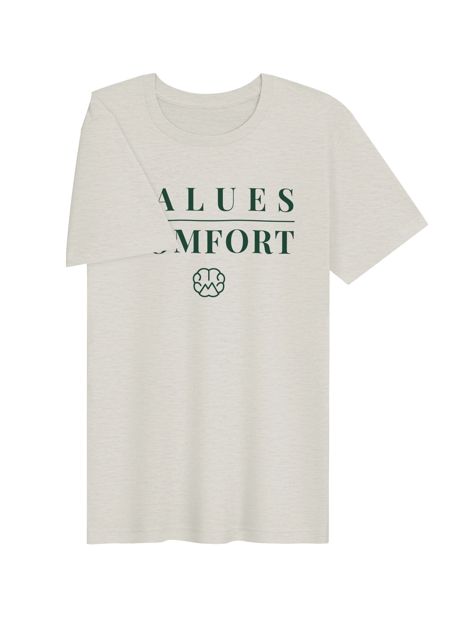 Mindset Evolution — Values Over Comfort Tee (Heather Dust) product image (3)