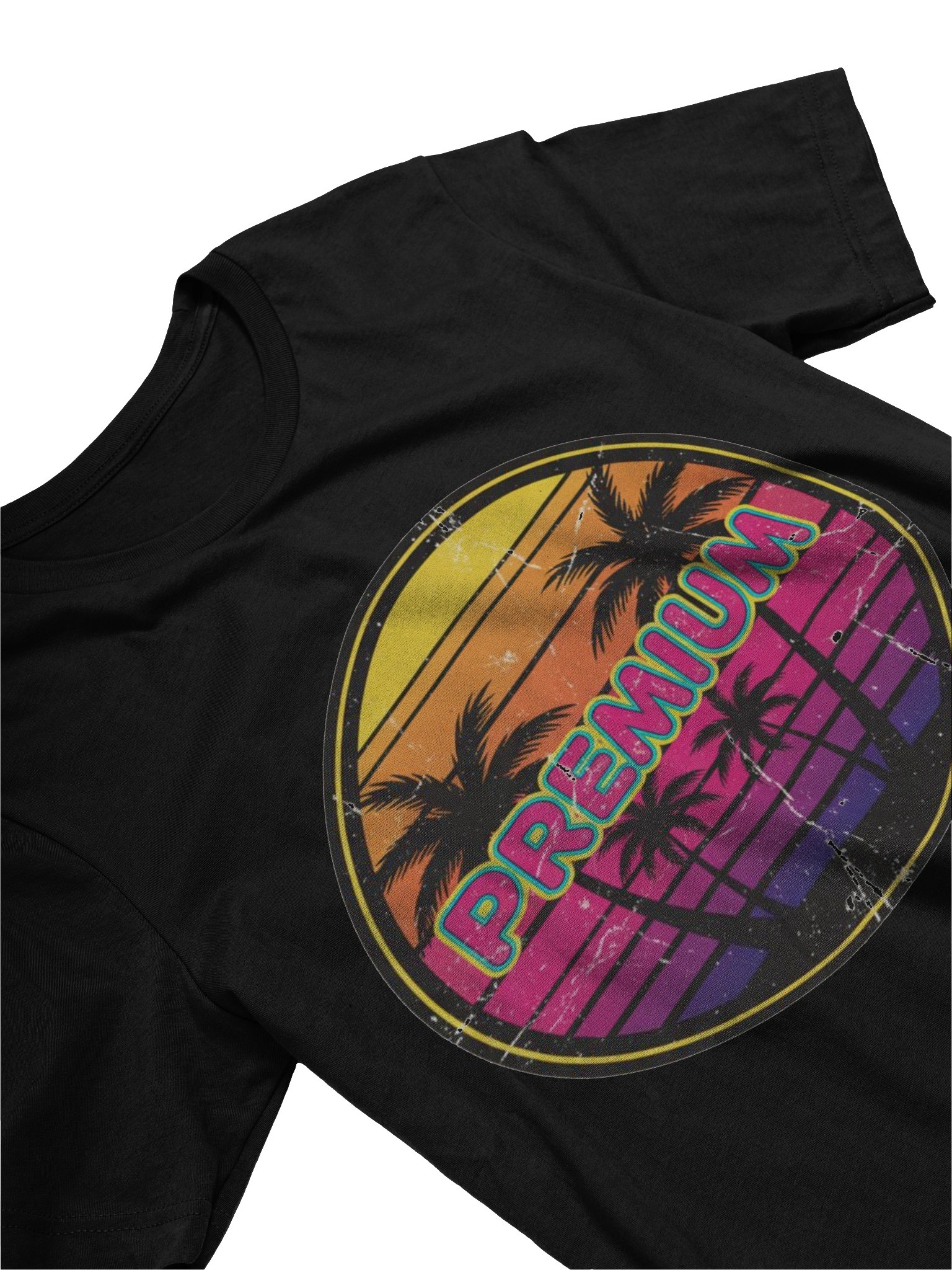 Premium Retro Sunset T-Shirt for men | Vintage Palm Tree Aesthetic Tee product image (7)