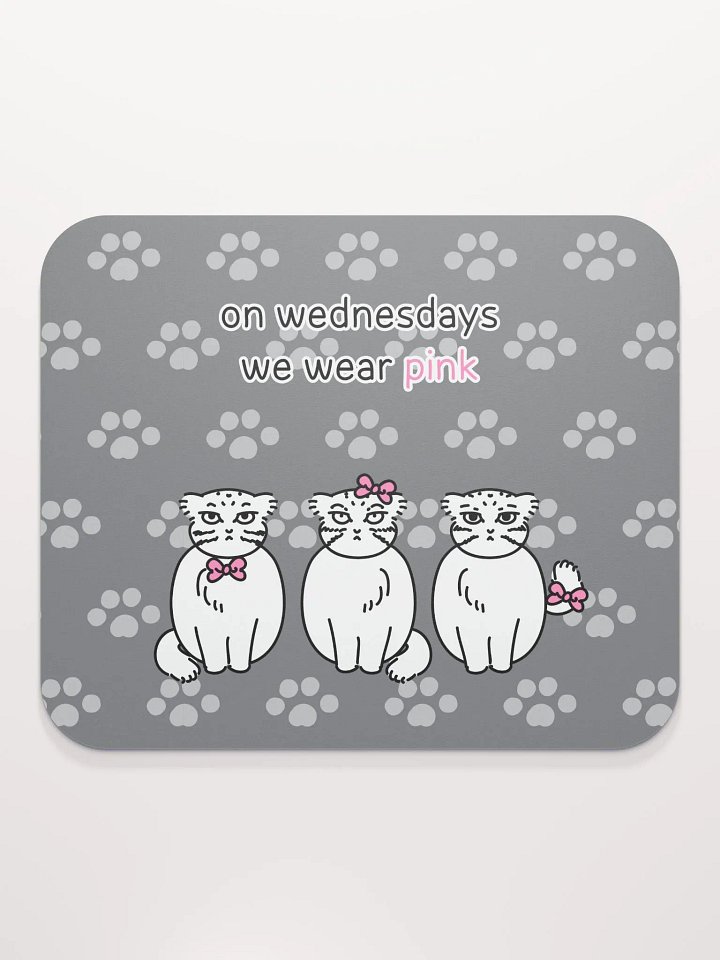 Pink Wednesdays Manul - Mousepad product image (2)