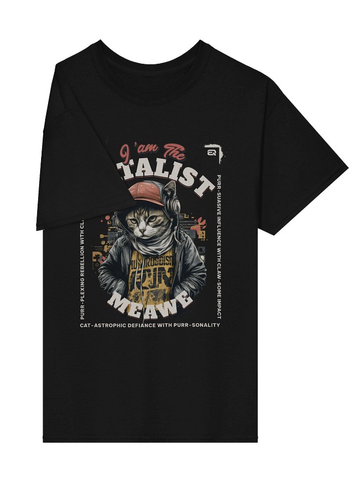 CATALIST Vibes Heavyweight PAWSETIQ 100% Cotton T-shirt by EQALL® Originals_Red / Wh / Yellow product image (2)