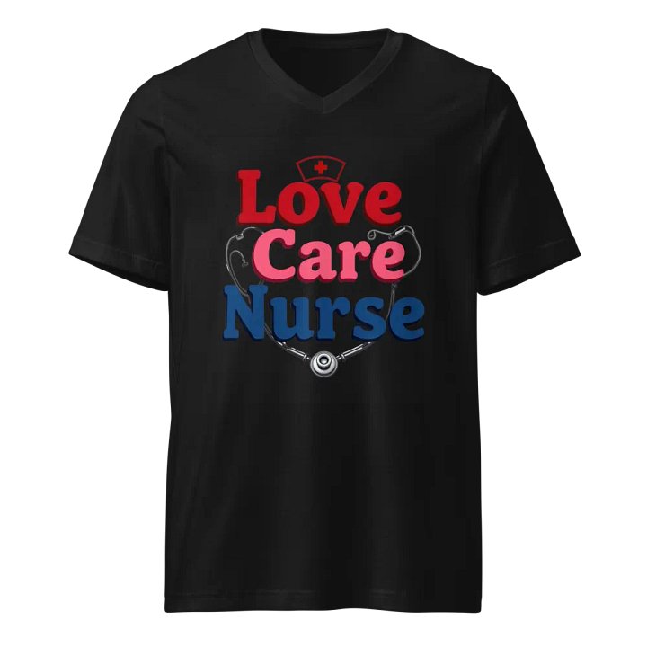 Nurse Love & Care V-Neck Tee product image (1)