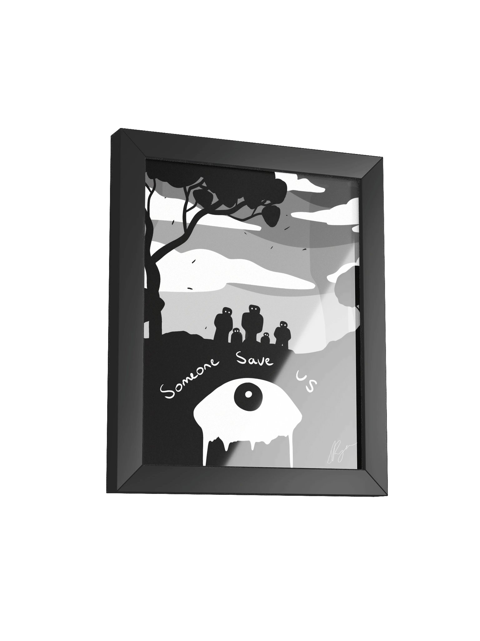 Someone Save Us — Framed Print product image (2)