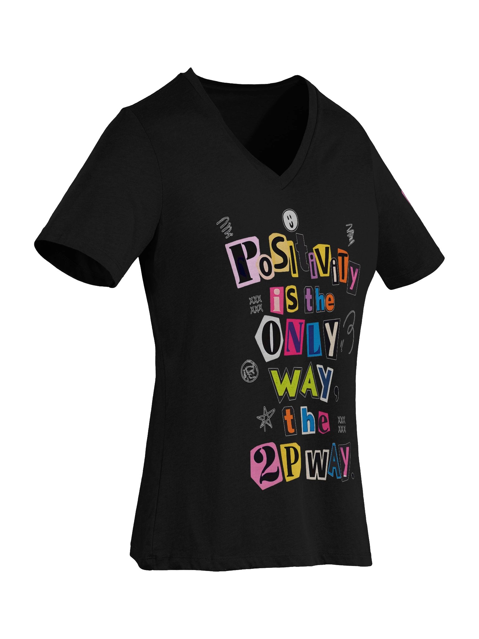2P Womens V Neck Tee product image (13)
