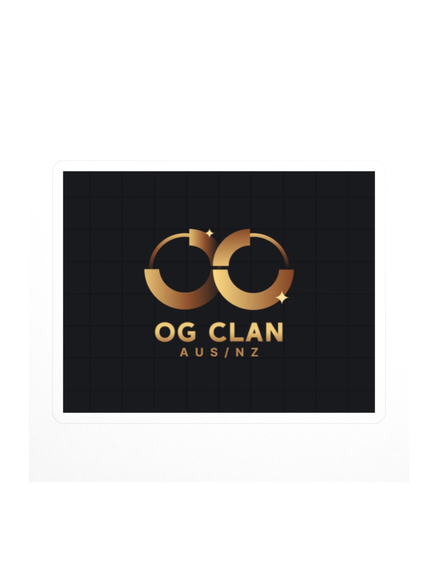 OG CLAN AUS/NZ Gold Logo Kiss Cut Sticker product image (1)