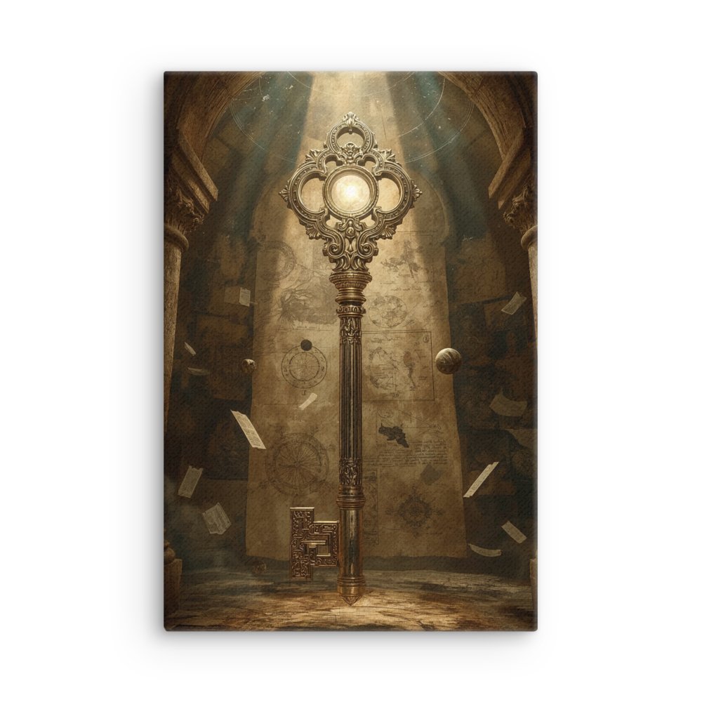 The Gatekeeper’s Key – Eternal Archive | Vertical Canvas product image (2)