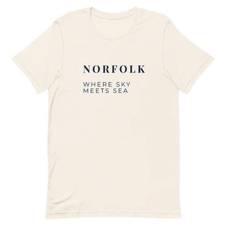 Norfolk Where Sky Meets Sea T-Shirt | Norfolk Coast Lifestyle Clothing product image (2)