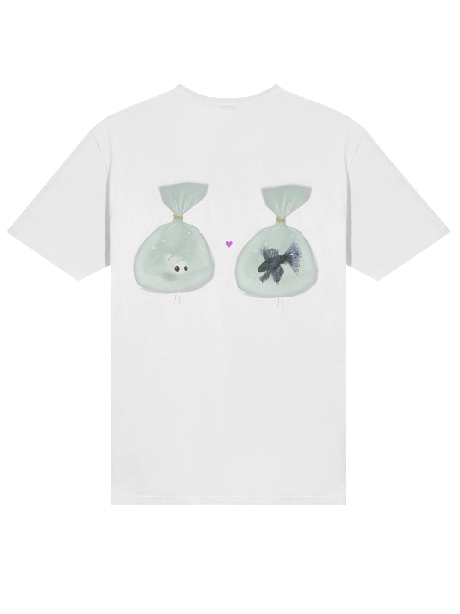 Fish Love T-shirt (White) product image (4)