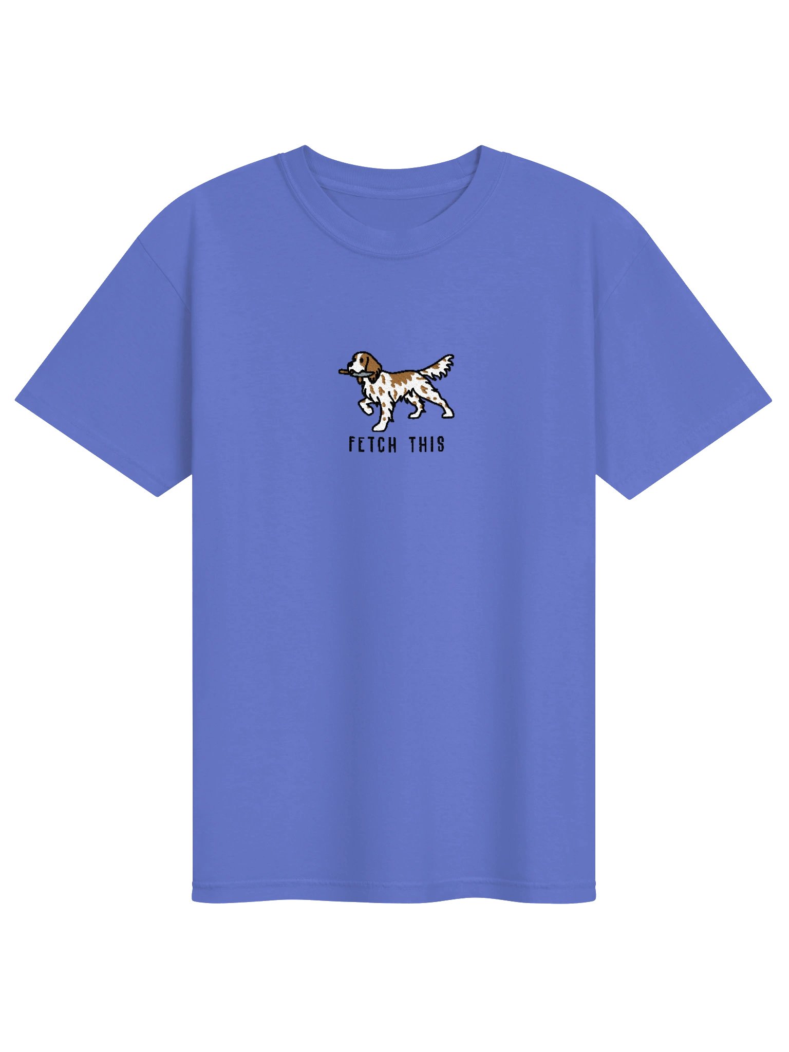 Fetch This Funny Chibi-Style Embroidered T-Shirt for English Setter(Brown Belton) Owners product image (37)