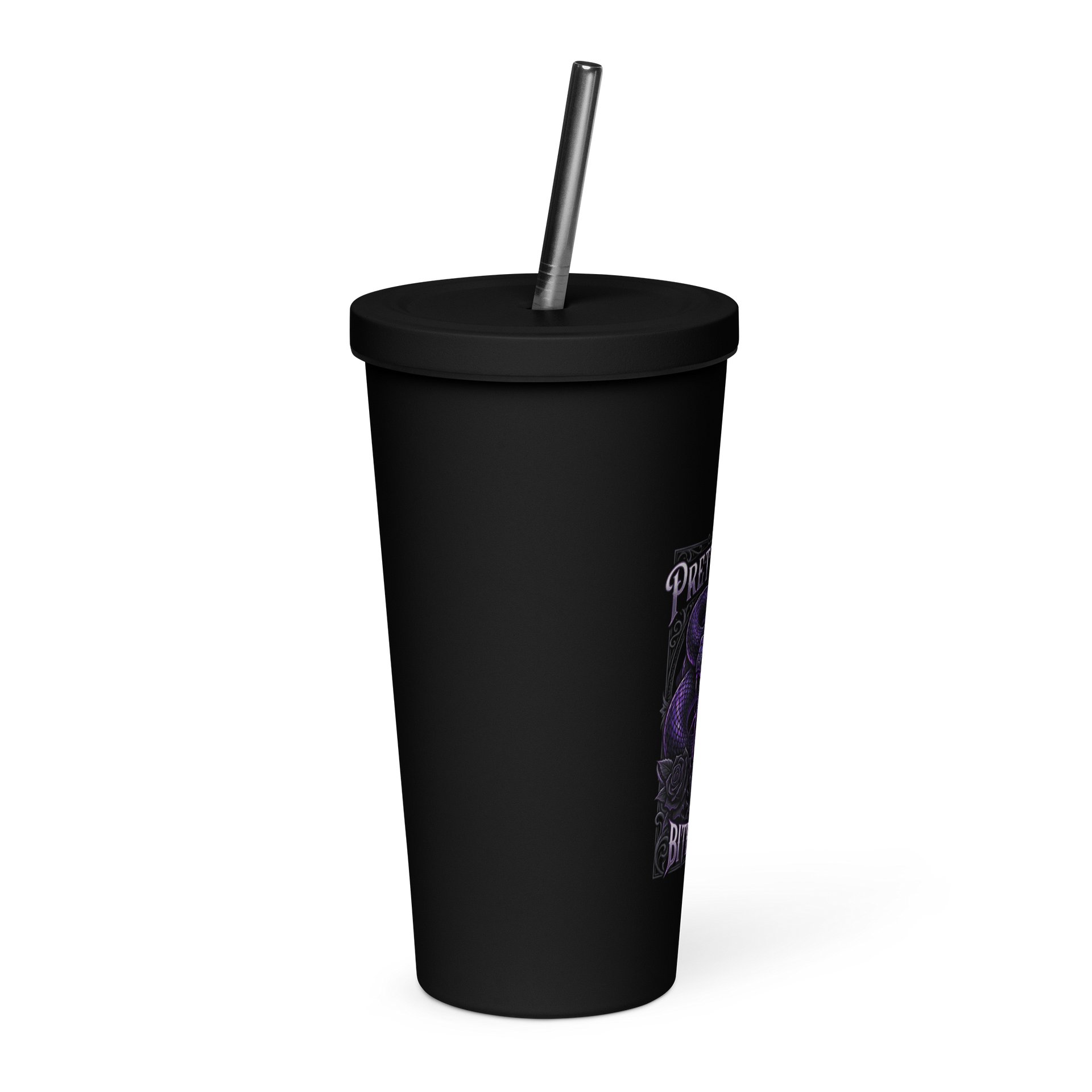 Pretty Things Bite Back — Coiled Purple Snake Tumbler product image (4)