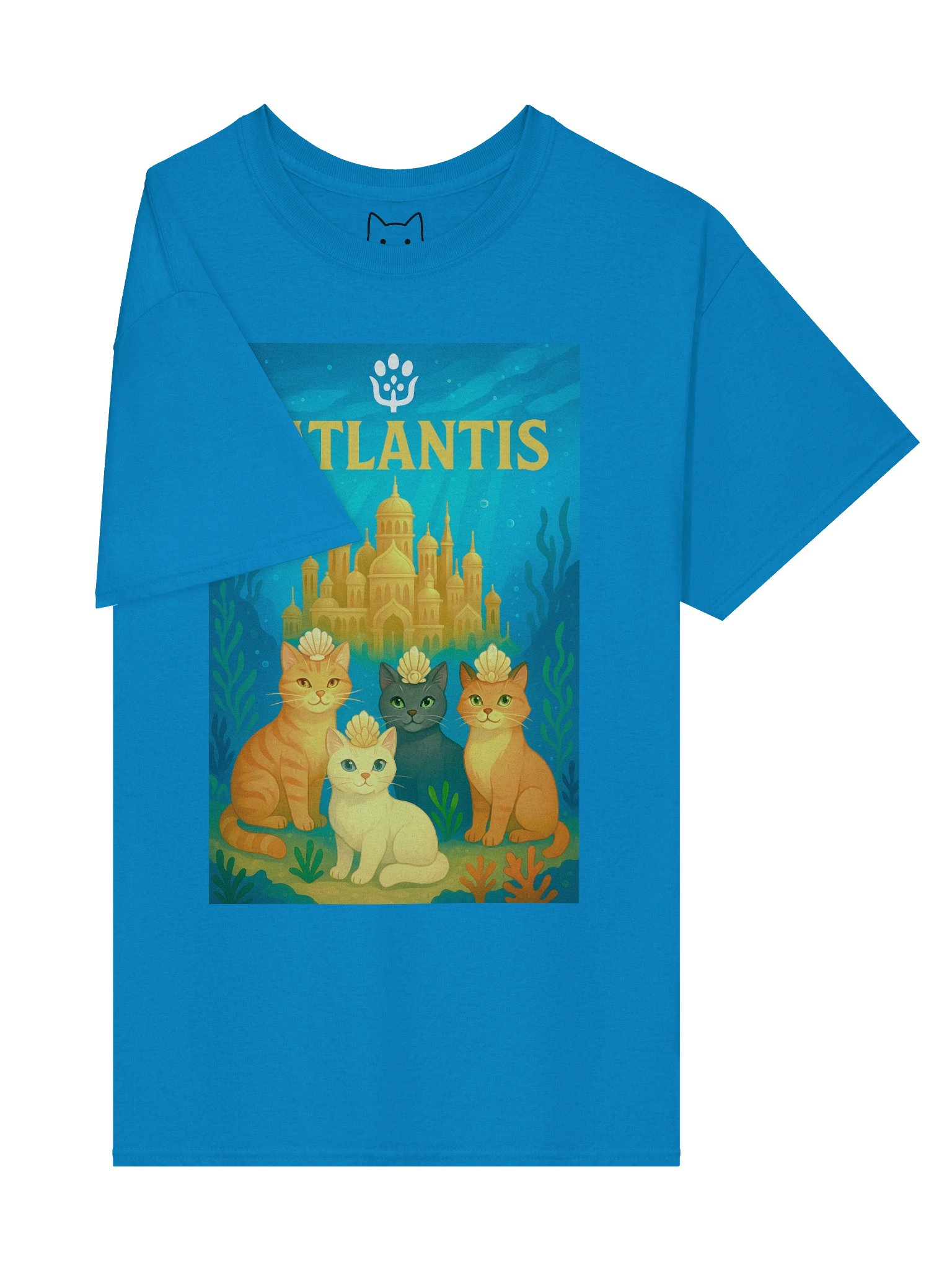 Catlantis Cat Parody Boxy Fit Unisex T-Shirt product image (16)
